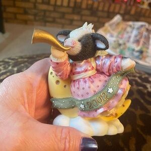 Mary’s Moo Moo  Cow Figurine in Pink Dress